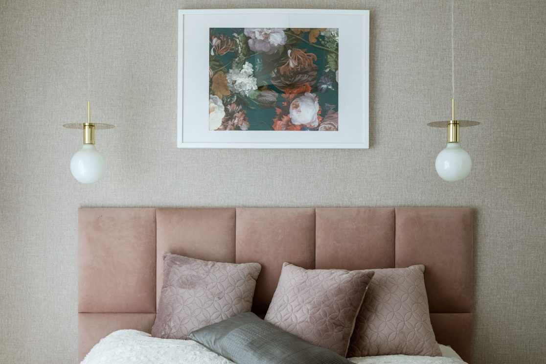 sypialnia- projekt i wykończenie pod klucz