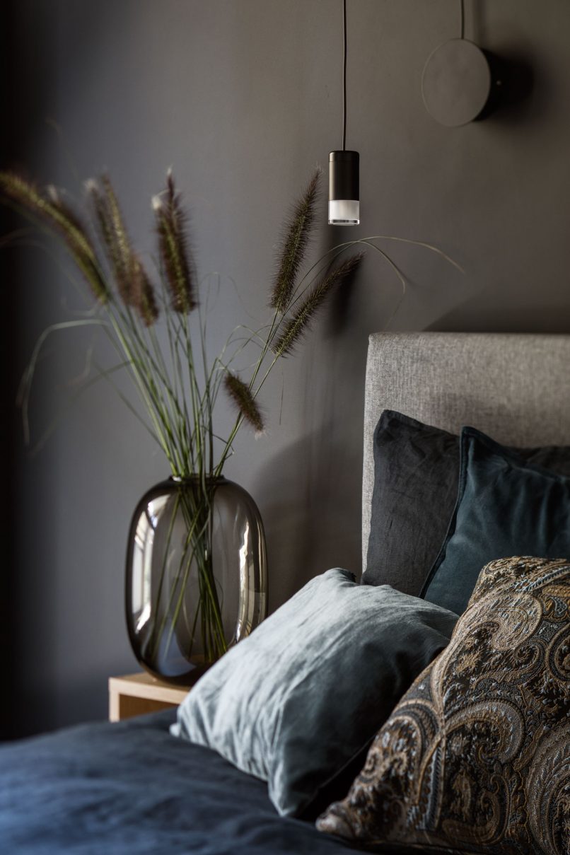 przytulna sypialnia- projekt i wykończenie pod klucz