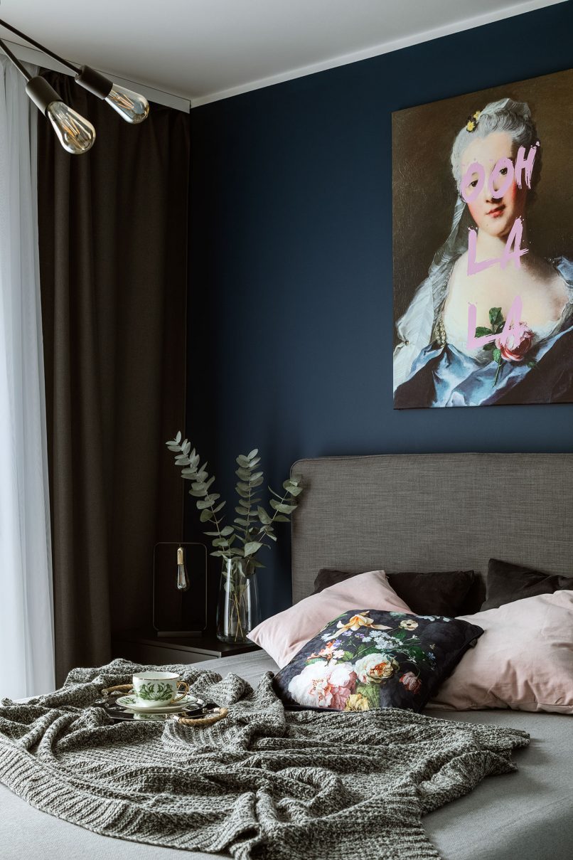 sypialnia w stylu nowoczesnym - aranżacja, projekt i wykończenie, Warszawa